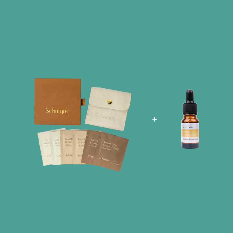 【滿HK$2500禮遇二選一】維他命C原液精華10ml + Schnique 植萃護膚體驗套裝