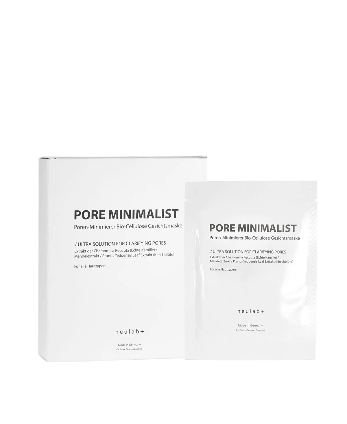 Poren-Minimierer Bio-Cellulose Gesichtsmaske