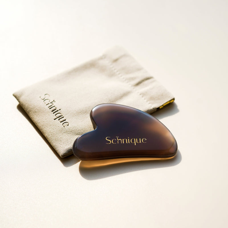 【加購優惠】Schnique Gua Sha Set (Grey Agate Gua Sha & Multi-use Pouch)