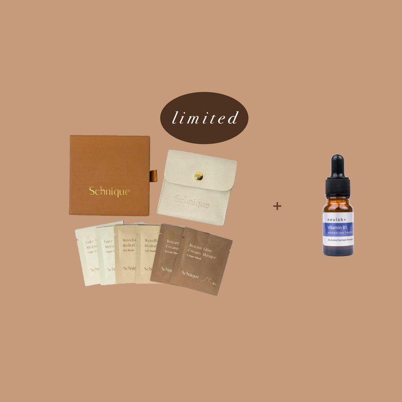 【滿HK$2500禮遇二選一】維他命B5原液精華10ml + Schnique 植萃護膚體驗套裝