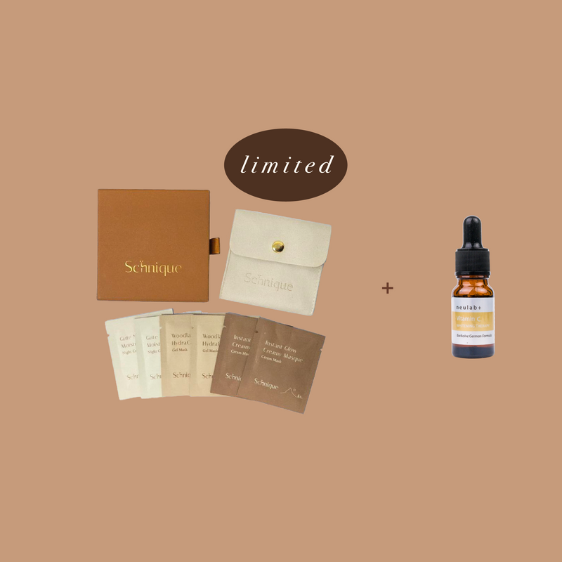 【滿HK$2500禮遇二選一】維他命C原液精華10ml + Schnique 植萃護膚體驗套裝
