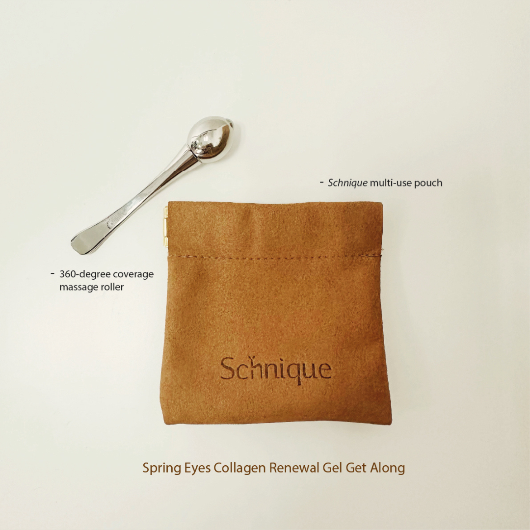 Schnique Get Along Set (360-degree coverage massage roller & multi-use pouch)